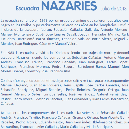 Escuadra NAZARÍES